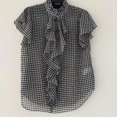 ☆美品☆ローレンラルフローレン千鳥柄ブラウスサイズS