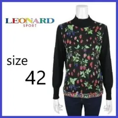 定価約5万円 19AW レオナール フルーツ ニット セーター LEONARD