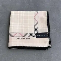 【新品未使用】BURBERRY チェック柄ハンカチ 大判