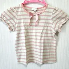 any FA ピンクストライプ Tシャツ 120