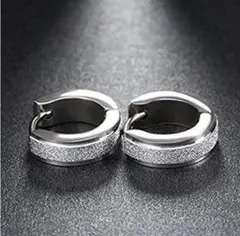 ♥️値下げ価格♥️ピアス　フォーマル　フープ　シルバー　アクセサリー　メンズ　丸