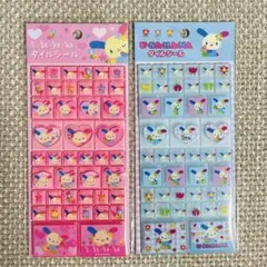 【大人気！新品未使用】うさはな×SPINNS タイルシールセット　2枚　ピンク青