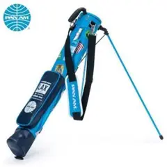 新品 パンナム ゴルフ PANAM GOLF セルフスタンド フード付き ブルー