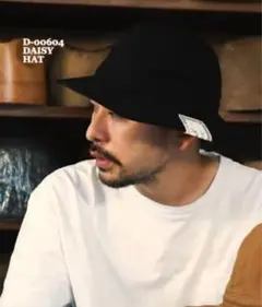 THE H.W.DOG&CO. DAISY HAT ロングバケットハット 黒