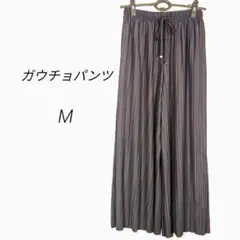 ガウチョパンツ☆ プリーツ ブラウン Mサイズ