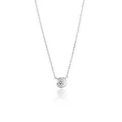【STAR JEWELRY】K18 ネックレス MOON SETTING