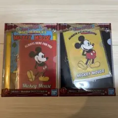 ディズニー　くじ　G賞　クリアファイルセット　2点