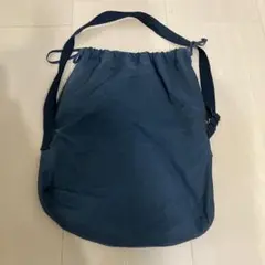 UNIQLO U ネイビー ドローストリングバッグ