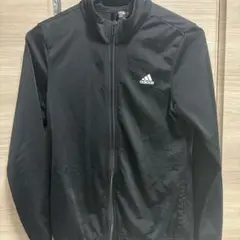 adidas ブラック ナイロンジャケット