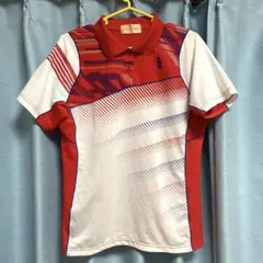 GOSEN 赤色ユニフォーム ポロシャツ