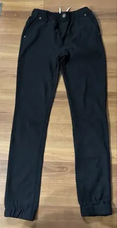 男の子　160 ジョガーストレッチ　パンツ　黒