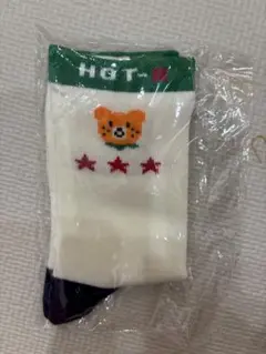 ホットビスケッツ　キッズ靴下 クマデザイン 17-19cm