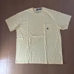 新品　タグ付　M ブルックスブラザーズ　半袖　メンズ　Ｔシャツ　黄色　胸ポケット