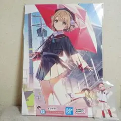 一番くじ しぐれうい C賞 イラストボード 1点 H賞アクリルスタンド1点