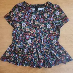TO BE CHIC　トゥービーシック　プルオーバー　ペプラム　花柄