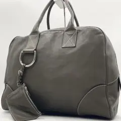 【美品】ドルチェアンドガッバーナ ミニボストン レザー ロゴ D&G グレー 2025年最新】D&G ／ Dolce＆Gabbana メンズ ボストンバッグ