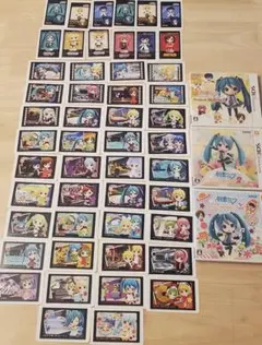 ニンテンドー3DSソフト 初音ミク 3点まとめ売り+ARカード50枚セット