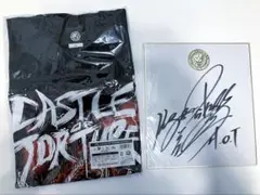 新日本プロレス　ハウスオブトーチャー　EVIL イービル　サイン色紙＆Tシャツ