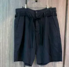Dries Van Notenリネンショートパンツドローコード付き