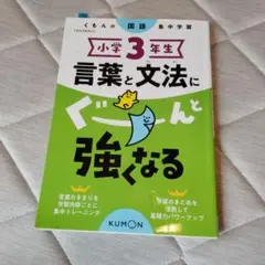 小学3年生 言葉と文法にぐーんと強くなる