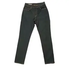 MUJI 無印良品 ムジルシ デニム ジーンズ スリムストレート 濃紺 25