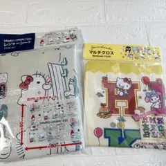 【新品未開封】サンリオ キャラクターズ レジャーシート＆マルチクロスセット