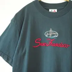 【美品】アルスタイル　立体刺繍Tシャツ　サンフランシスコ　アメリカ製