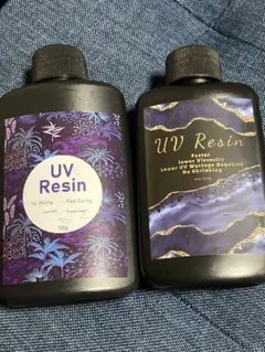 UVレジン 100g 2本　速乾・低臭・クリア　ハード　混ぜる必要なし