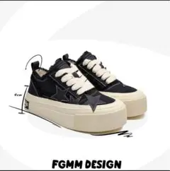 FGMM 厚底スニーカー ダメージ　y2k 大きめ