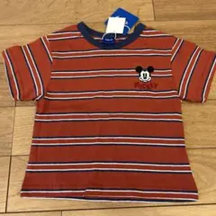 ミッキー ボーダー柄 Tシャツ 90
