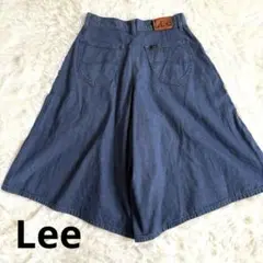 最終価格　Lee ダークブルー ガウチョパンツ　キュロット　ハーフパンツ　S