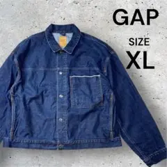 美品✨GAP ギャップ　デニムジャケット　インディゴ　ファースト　XL 大きい