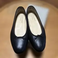 マーガレットハウエルidea フラットバレエシューズ黒23.5cm
