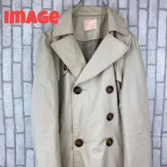 【 I MAGE 】スプリングコート トレンチコート ステンカラーコート