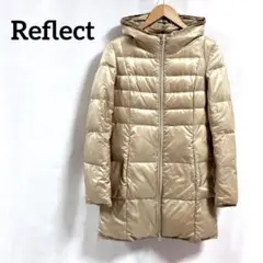 Reflect ダブルジップ ライトダウン ジャケット ロング コート