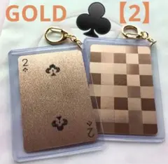 【♣️2】VUITTON ルイ・ヴィトン ダミエGOLDケースチャーム付