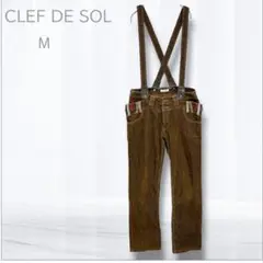 クレドリル　サロペット サスペンダー付きパンツ M 3way コーディロイ