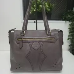 美品✨️アナスイ ANNA SUI レザー トートバッグ パンチング 蝶々