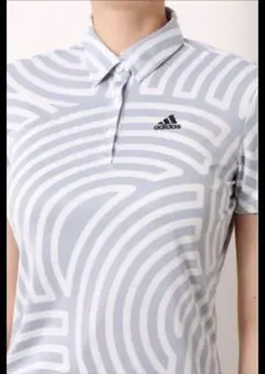 adidas 幾何学模様 ポロシャツ