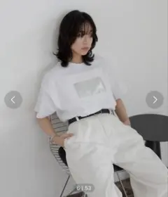 hellam シルバーヴィンテージプリントTシャツ