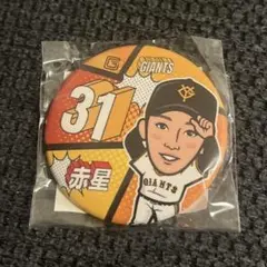 読売ジャイアンツ　ガチャ　缶バッチ　赤星優志