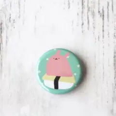 【お寿司生えうさぎ缶マグネット】オリジナルキャラクターイラスト　ステーショナリー