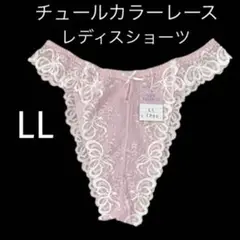 お盆限定値下げ♪(844)チュールカラーレース♪レディスショーツLL