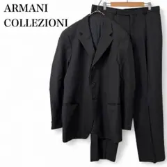 【アルマーニ】 スーツ ジャケット パンツ 長袖 セット メンズ ブラック