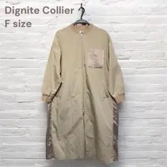 Dignite Collier バックギャザージップコート スプリングコート