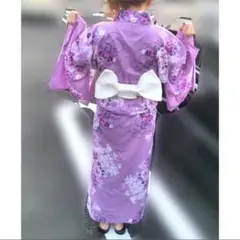 高級浴衣 (ゆかた/帯) 綿絽浴衣 牡丹 花柄 レトロ モダン
