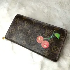 ルイヴィトン ポルトモネジップ モノグラムチェリー 村上隆 限定品 長財布
