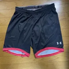 UNDER ARMOUR ゲームパンツ XL 黒/赤