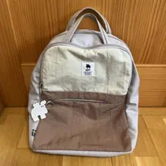 モズ リュックサック レディース　 ライトグレー×ダスティーピンク