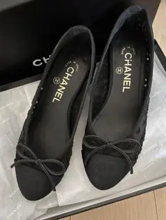 CHANEL バレリーナ バレエシューズ 35 レース